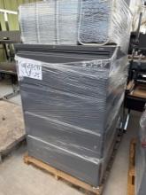 4 Drawer Lateral File Cabinet, 5 & 3 Shelf Bookcases, Office Supplies, etc.