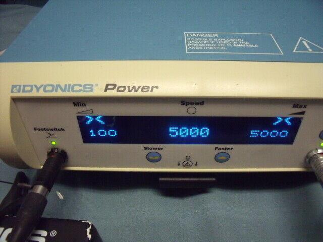 Dyonics Power Console 7205841 w/ Small Joint Arthroscopic Shaver & Foot Pedal!
