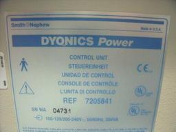 Dyonics Power Console 7205841 w/ Small Joint Arthroscopic Shaver & Foot Pedal!