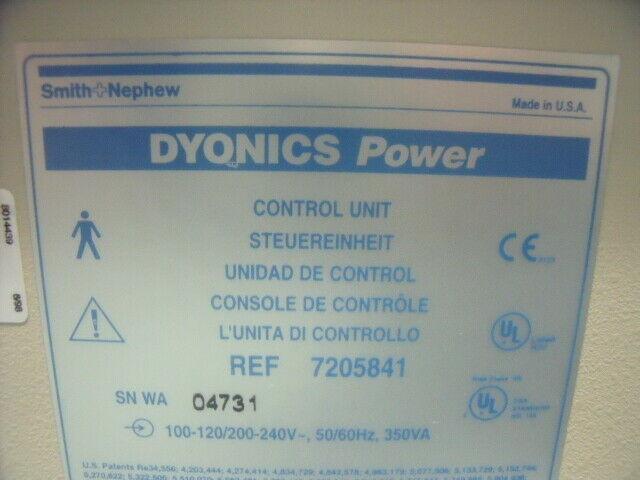 Dyonics Power Console 7205841 w/ Small Joint Arthroscopic Shaver & Foot Pedal!