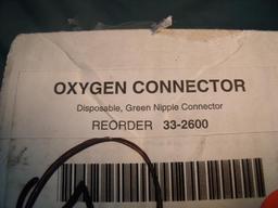 Box of 47 Green Oxygen Connectors 33-2600