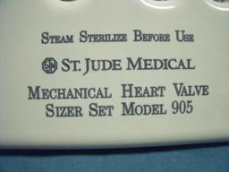 St. Jude Medical Mechanical Heart Valve Sizer Set Model 905 !