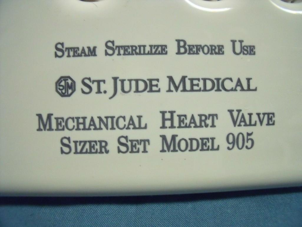 St. Jude Medical Mechanical Heart Valve Sizer Set Model 905 !