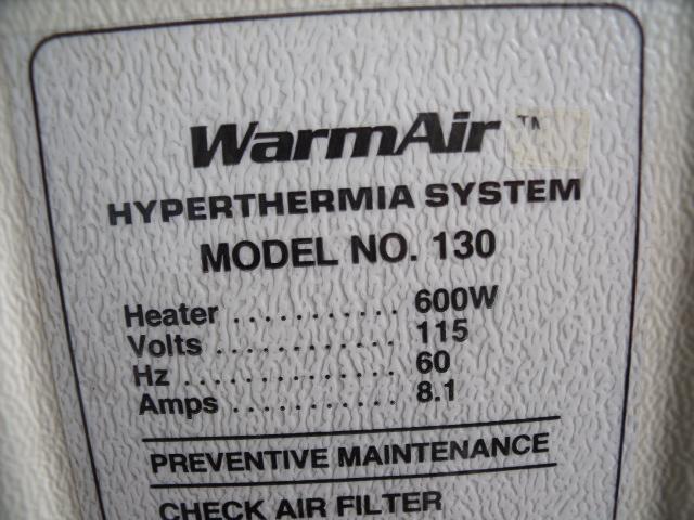 WARM AIR MODEL 130 HYPERTHERMIA SYSTEM