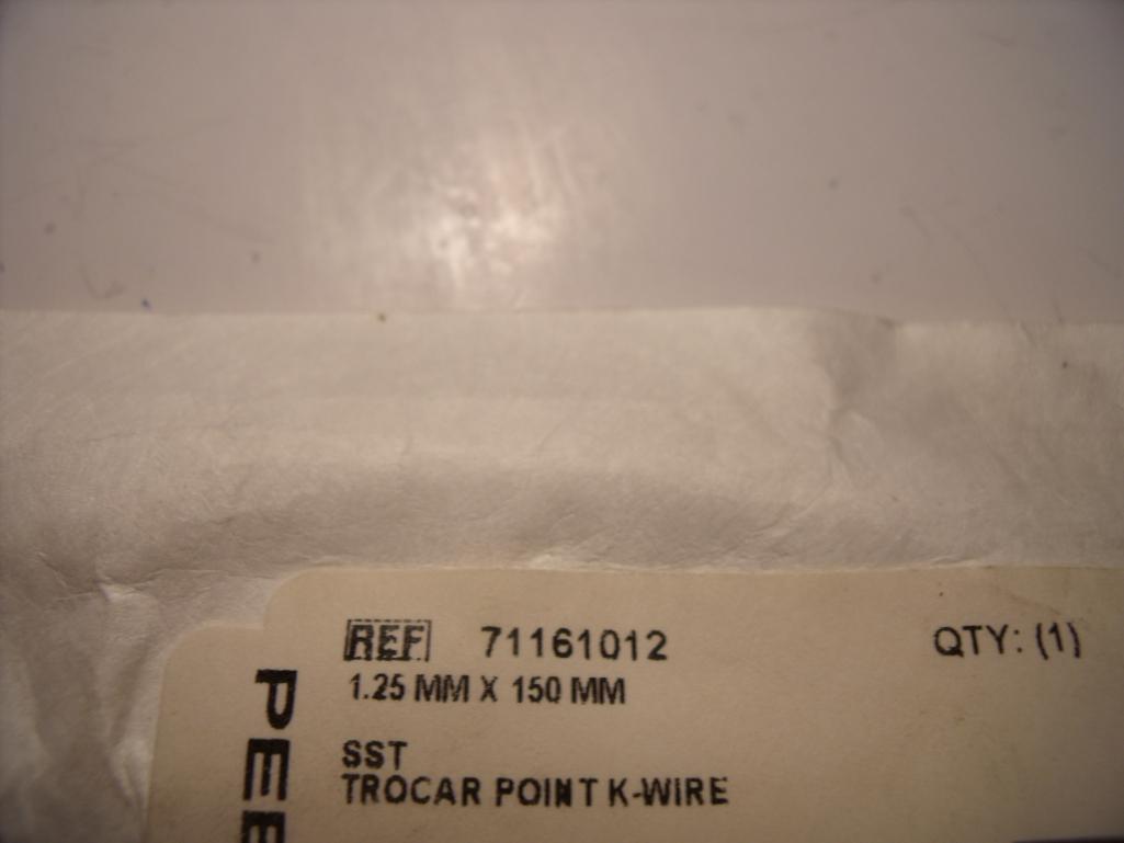 SMITH & NEPHEW 71161012 TROCAR POINT K-WIRE!
