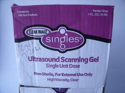 CLEAR IMAGE 02-400B-030 BOX OF 100 1oz PKS OF ULTRASOUND GEL!