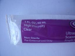 CLEAR IMAGE 02-400B-030 BOX OF 100 1oz PKS OF ULTRASOUND GEL!