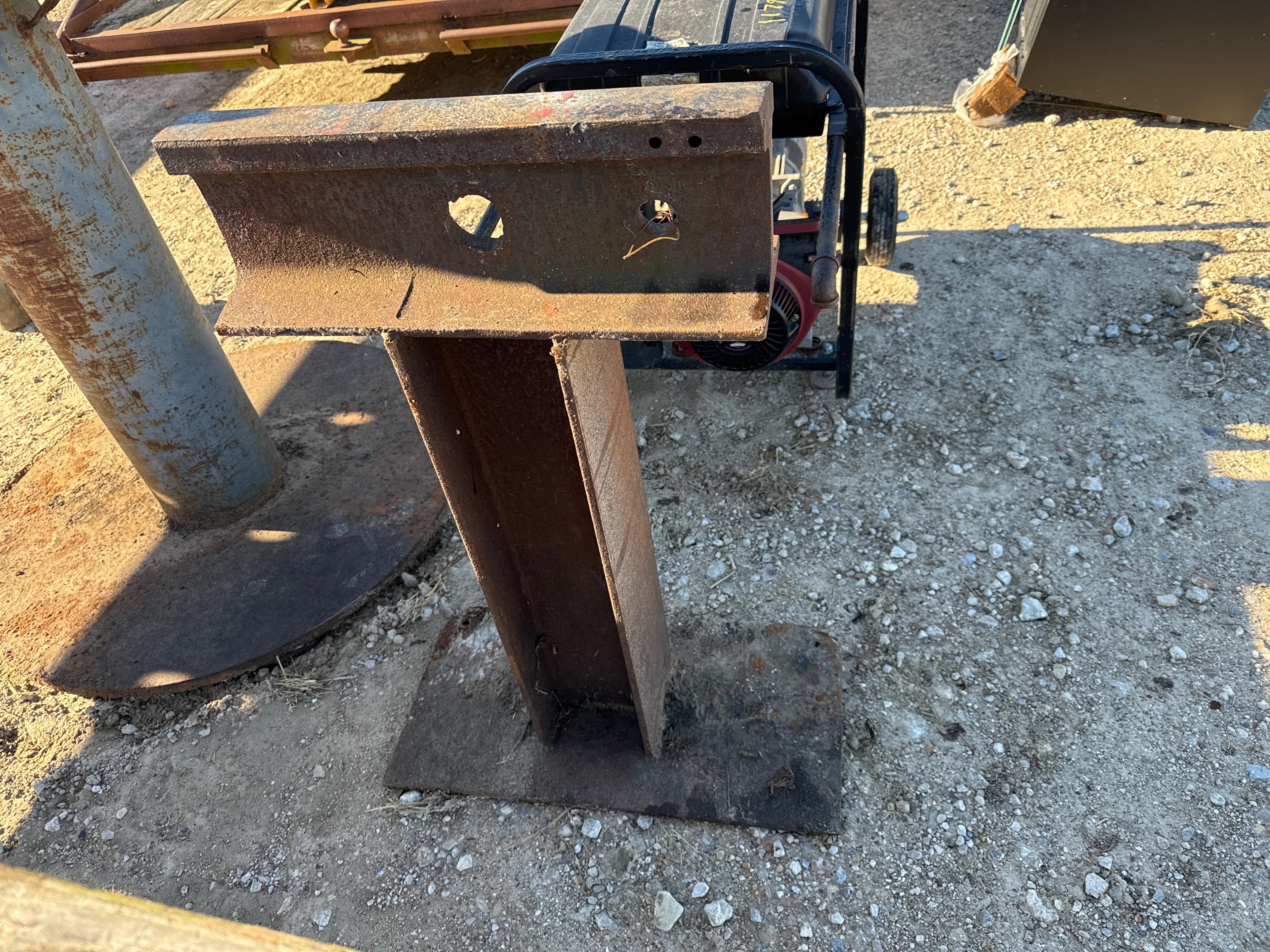 Railroad Anvil On Pedestal