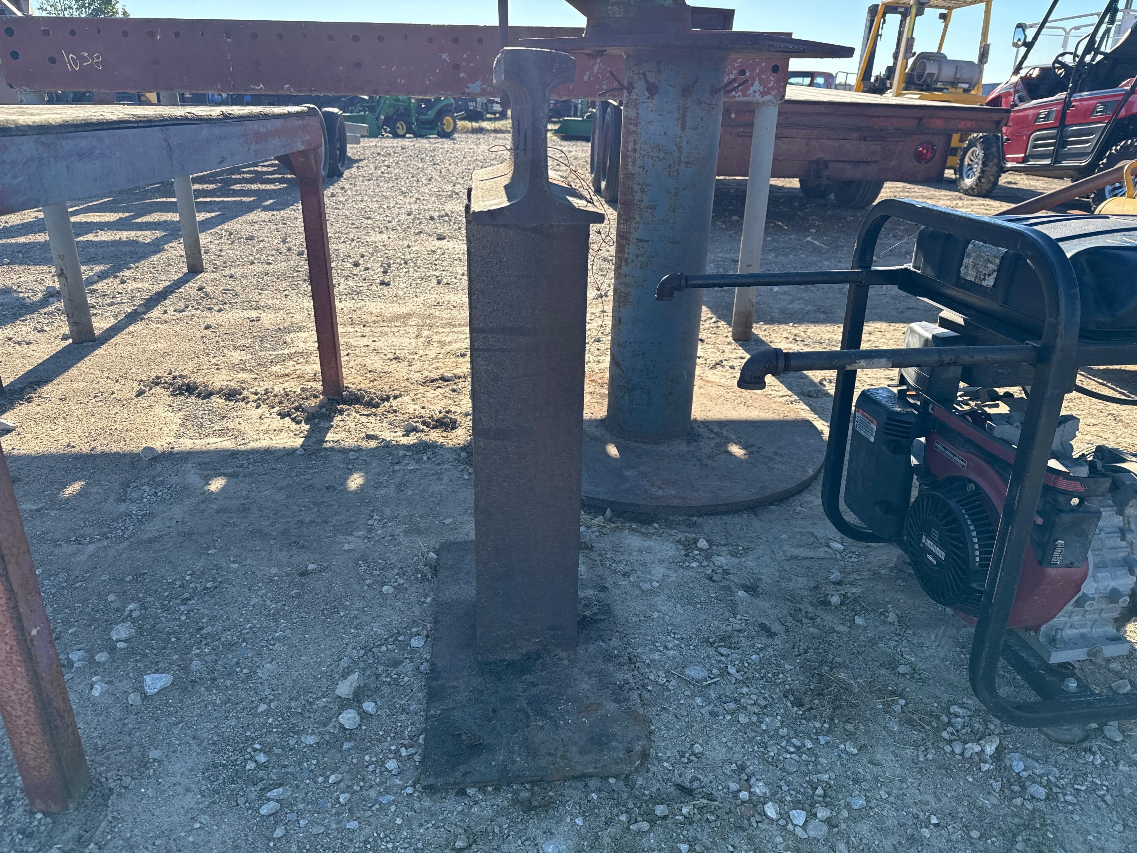 Railroad Anvil On Pedestal