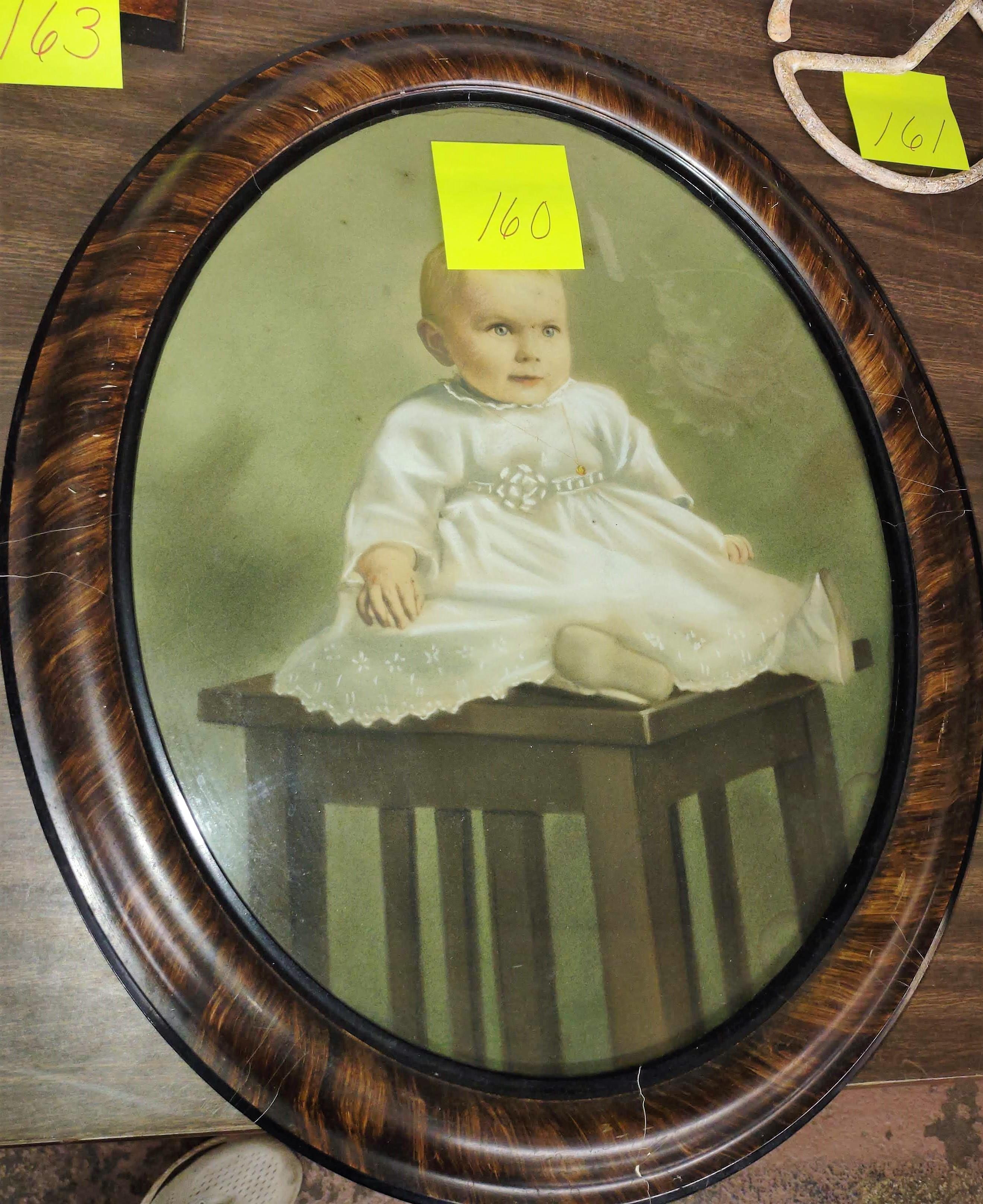 ANTIQUE BABY PORTRAIT -  PICK UP ONLY