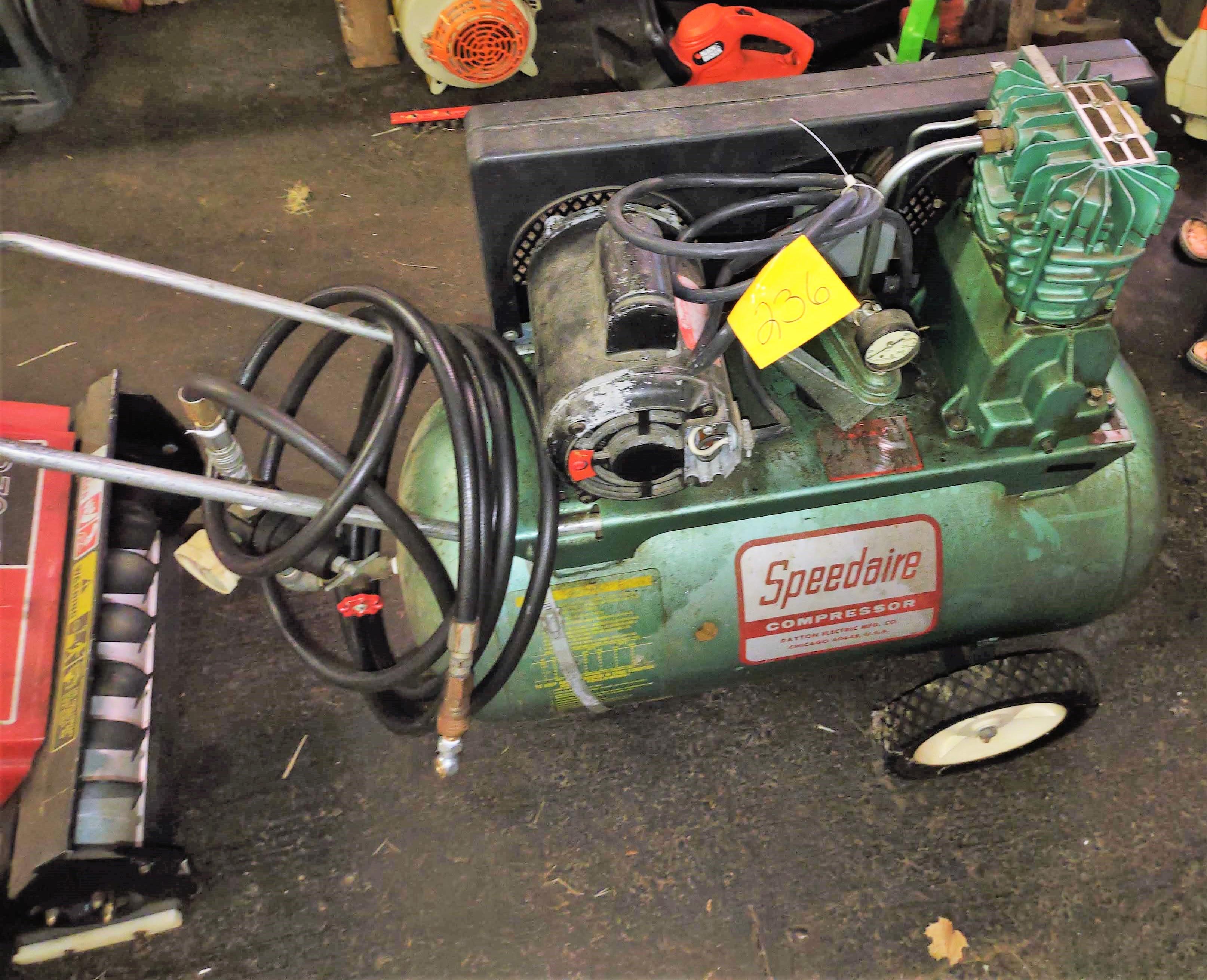 VINTAGE SPEEDAIRE AIR COMPRESSOR - PICK UP ONLY