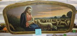 VINTAGE FRAMED JESUS PRINT - PICK UP ONLY