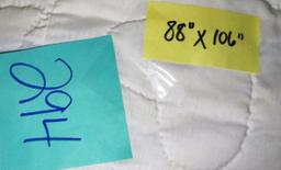 QUILTED BEDSPREAD (88" X 106") - PICK UP ONLY