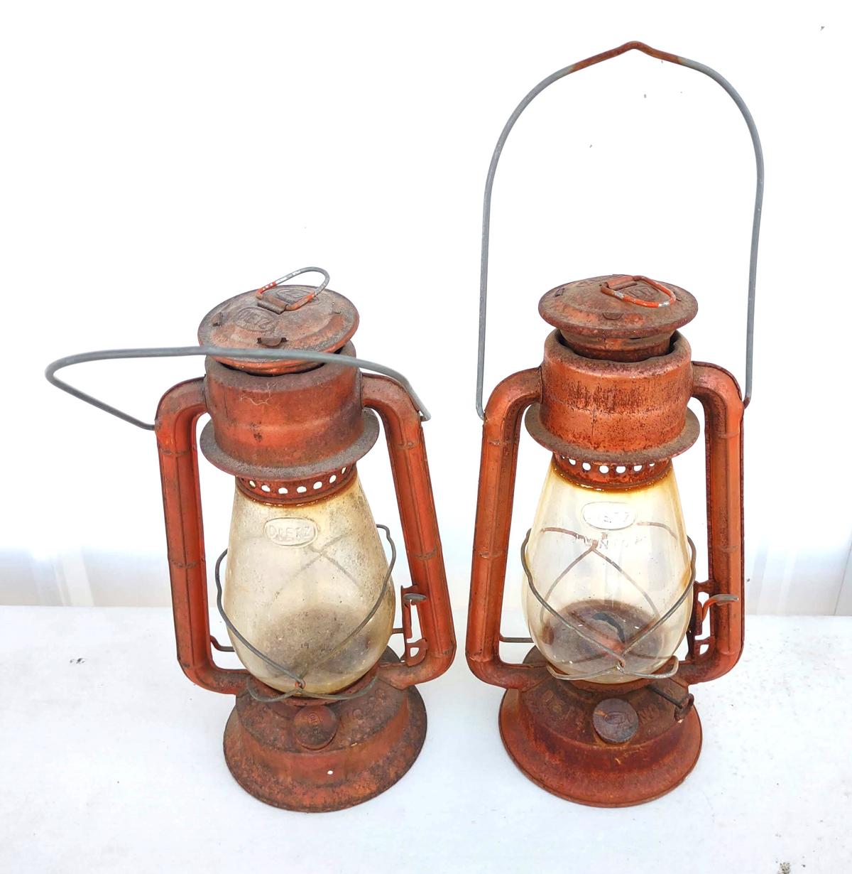 PAIR OF VINTAGE DIETZ JR. NO. 20 LANTERNS - PICK UP ONLY