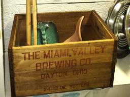 VINTAGE  ADVERTISING CRATE, CANES, ETC. - PICK UP ONLY
