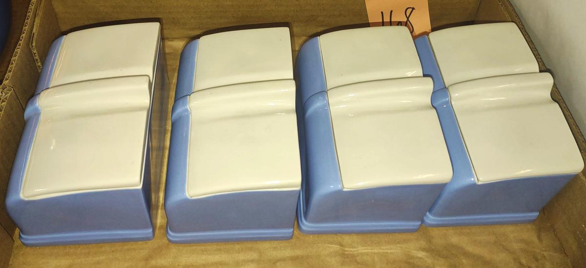 VINTAGE HALL BLUE REFRIGERATOR DISHES