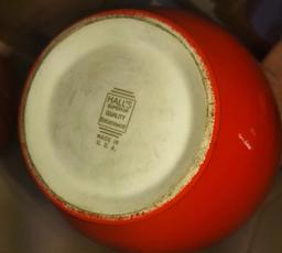 VINTAGE HALL CHINESE RED COOKIE JAR - PICK UP ONLY