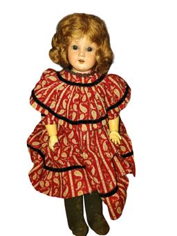 ANTIQUE 16" GERMAN BISQUE HEAD DOLL