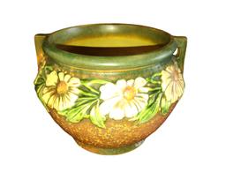 VINTAGE ROSEVILLE ART POTTERY 6" DAHLROSE PLANTER - PICK UP ONLY