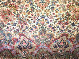 LARGE 8.8 X 12 FT KARASTAN FLORAL KIRMAN #742 AREA RUG - PICK UP ONLY