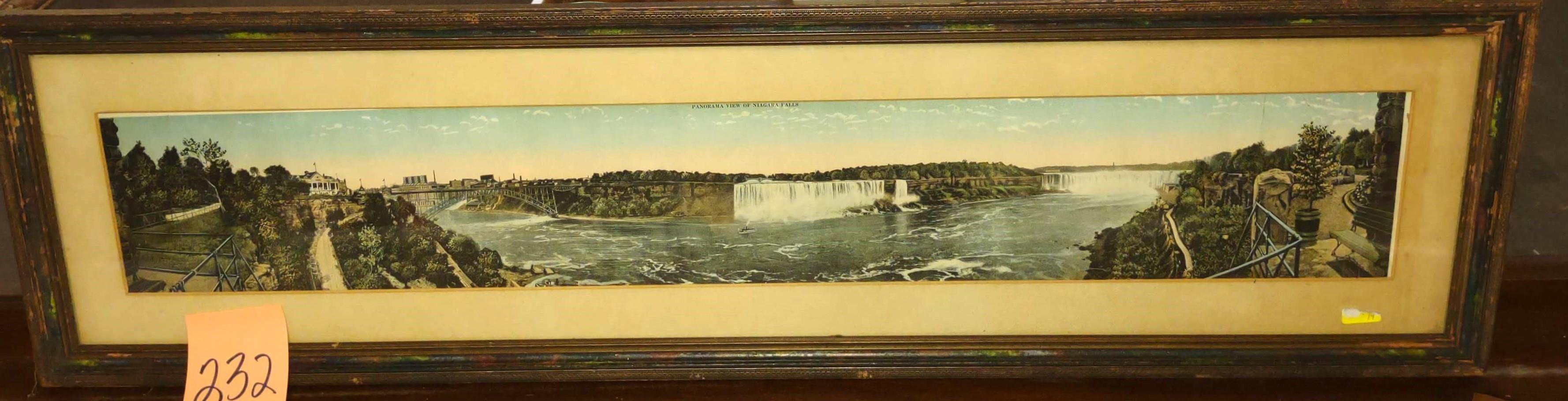 VINTAGE NIAGRA FALLS FRAMED PRINT - PICK UP ONLY