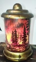 VINTAGE FOREST FIRE MOTION LAMP - PICK UP ONLY