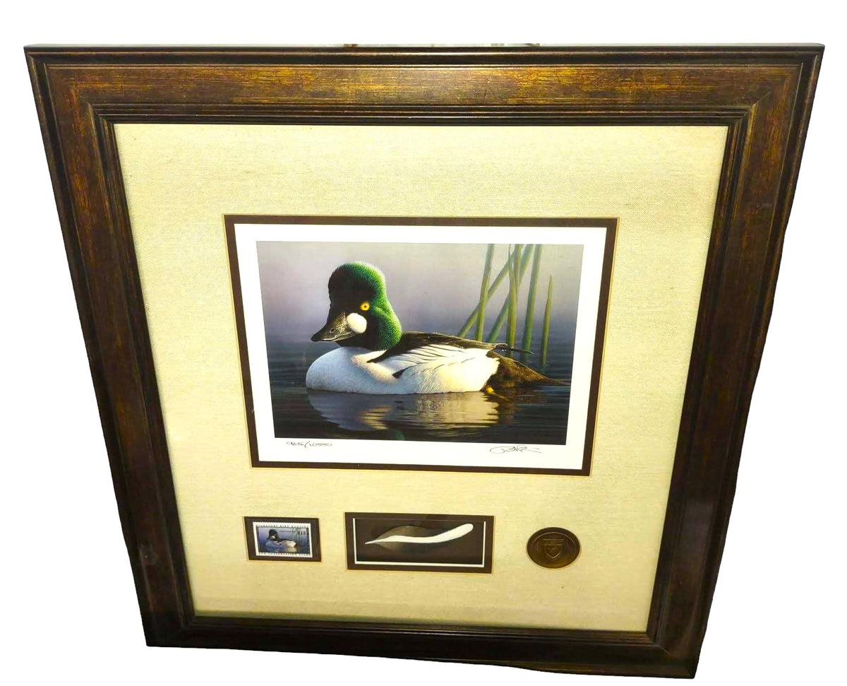 ROBERT STEINER LE DUCK STAMP PRINT w/ STAMP - PICK UP ONLY