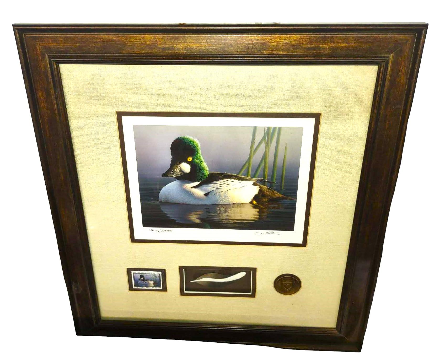 ROBERT STEINER LE DUCK STAMP PRINT w/ STAMP - PICK UP ONLY