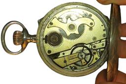 ANTIQUE RUSSIAN ROSKOPF POCKET WATCH with HORSE (NOT RUNNING)