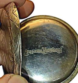ANTIQUE RUSSIAN ROSKOPF POCKET WATCH with HORSE (NOT RUNNING)