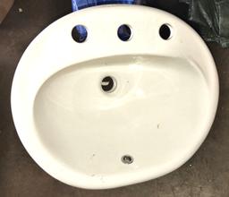 ROUND PORC. SINK - PICK UP ONLY