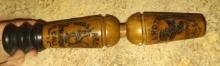 DOUBLE WOODEN CROW & SQUIRREL CALL
