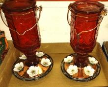 GLASS HUMMINGBIRD FEEDERS - PICK UP ONLY