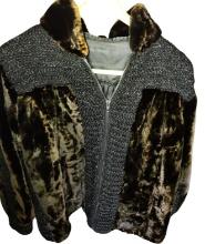 VINTAGE FUR & KNIT SECTION COAT " AS IS"