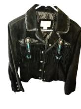 VINTAGE SCULLY SUEDE LEATHER FRINGED JACKET