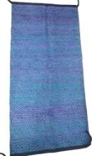 VINTAGE HAND WOVEN SOUTHWEST DOUBLE SADDLE BLANKET - PICK UP ONLY