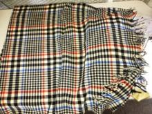 VINTAGE WOOL BLANKET (Has some stains)