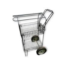 SADDLE RACK & TACK CART ON WHEELS (NEEDS SOME WD40) - PICK UP ONLY
