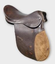 VINTAGE ENGLISH LEATHER SADDLE -PICK UP ONLY
