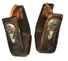VINTAGE LEATHER HORSE STIRRUPS
