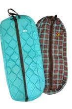2 HORSE TACK QUILTED BRIDLE BAGS