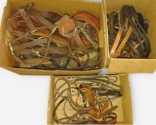 LARGE LOT OF MISC. HORSE TACK STRAPS, ETC. - PICK UP ONLY
