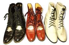 3 PAIR OF ARIAT BOOTS (USED) - SIZE 7 - PICK UP ONLY