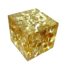 VINTAGE 4.5" PENNY CUBE PAPERWEIGHT