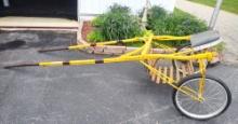 WILFORM BUGGY WORKS SULKY RACING CART (NEEDS NEW TIRES)- PICK UP ONLY