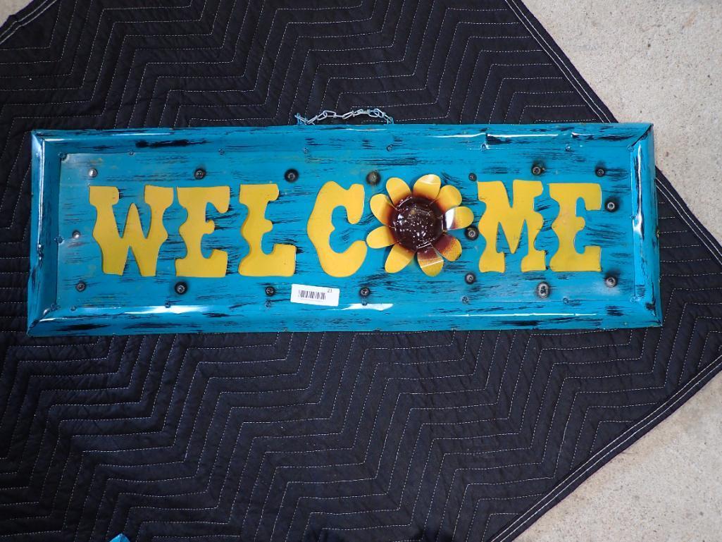 Metal Welcome Sign