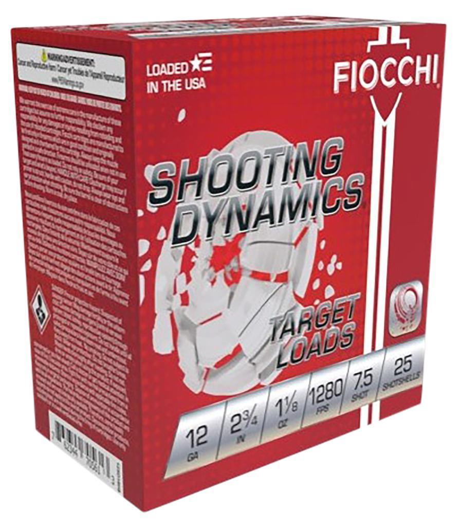 Fiocchi 12SDHV75 Shooting Dynamics Target 12 Gauge 2.75 1 18 oz 7.5 Shot 25 Per Box