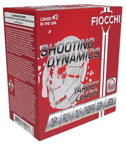 Fiocchi 12SDHV75 Shooting Dynamics Target 12 Gauge 2.75 1 18 oz 7.5 Shot 25 Per Box