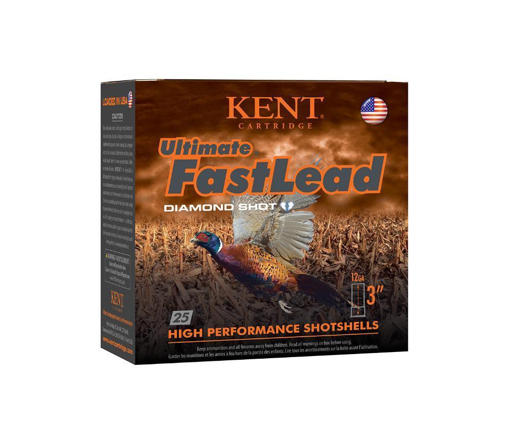 Kent Cartridge K123UFL504 Ultimate Fast Lead 12 Gauge 3 1 34 oz 4 Shot 25 Per Box