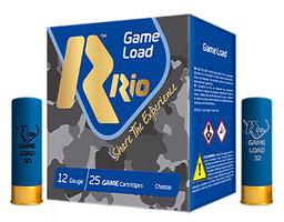 Rio Ammunition TG3675 Game Load Hunting 12 Gauge 2.75 1 14 oz 7.5 Shot 25 Per Box